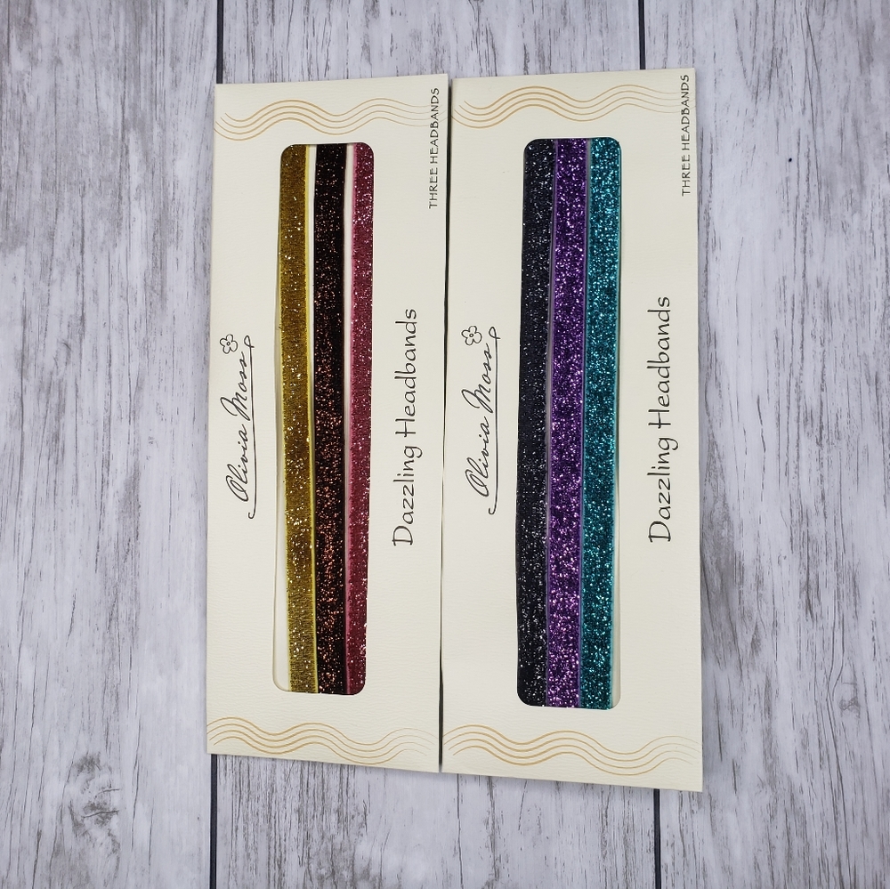 Girls stretchy headbands hair accessories sparkle
